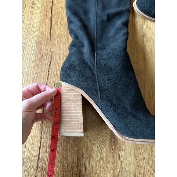 Mi.iM Knee High Block Heel Suede Boots Size 9 - Picture 5 of 6